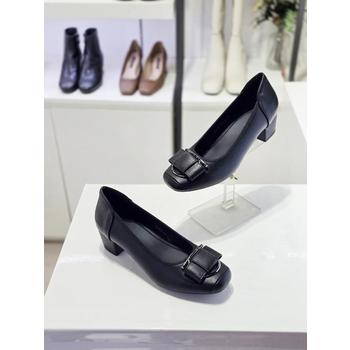 세레스 세이브존03 여성 스퀘어토 리본장식 몰드 드레스 펌프스 4.5cm AQNRM300A (E45930457)