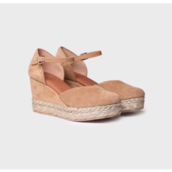 [해외] [TONIPONS - PALOMA] 토니폰즈 에스파듀 스웨이드 웨지 힐 스트랩 샌들 카멜