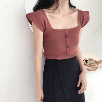 [ME803N9R_58]스퀘어넥 여름니트 여름 니트 HH-B44