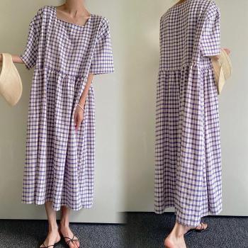 위쉬몰 TG 펌킨스퀘어체크원피스(P724H307) 빅사이즈 (10602483A)