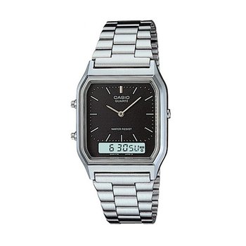 카시오 메탈 시계 공용 전자 빈티지 AQ-230A-1D!