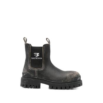 26 SS 발렌시아가 슬레이트 레더 첼시 앵클 부츠 854082WB228 TP452693244