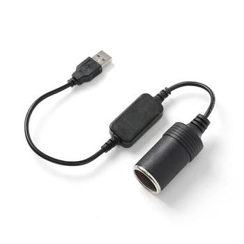 PL M1I6H4J9 캐쥬얼 시거잭 승압 케이블 USB전원 시거잭 승압 케이블 5V to 12V (33cm) No15