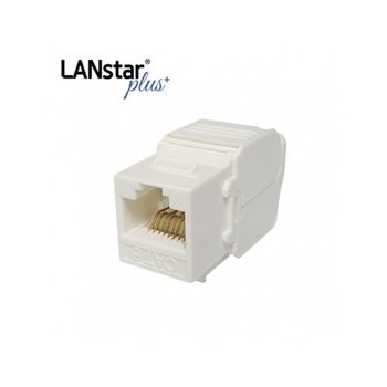 LANstar/라인업시스템(주) D[40540]Plus-UTP CAT.6, 8P8C, 키스톤잭 모듈, I-Type, White
