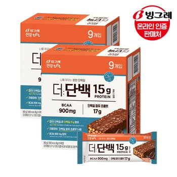 빙그레 더단백 크런치바 초코 40g 18개 /단백질바