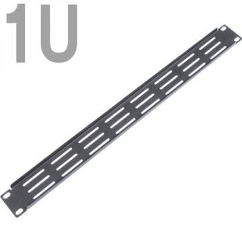 NETmate 957GKY80 CYPV 허브랙 통풍식 블랭크 판넬(1U 블랙)