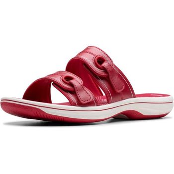 [해외] 클락스 여성 브리즈 메이 슬라이드 슬리퍼 체리