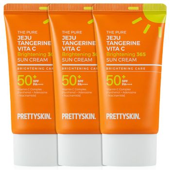 프리티스킨 더 퓨어 제주 선크림 60ml 3개 (감귤비타씨/시카365/시카워터푸르프)..[35760007]