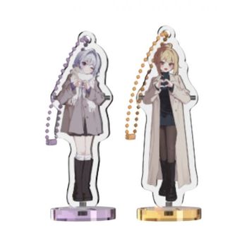 [해외] Woowakgood Isegye Idol x Twozzim Stand Keyring Set A 우왁굳 이세계 아이돌 x 두찜 스탠드 키