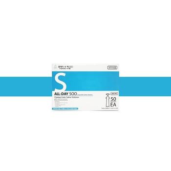 올데이-SOO 7ml 50개 안과용 하드/드림 렌즈 일회용식염수 세척 헹굼 렌즈세척액 히알루론산
