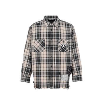 26 FW Mastermind Japan X 션 우더스푼 패치워크 셔츠 MJSW26SS003BLK TP453405007