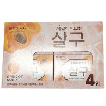 구슬같이 VR52XF93 매끄럽게 상큼한 살구향 살구비누 90g 4입
