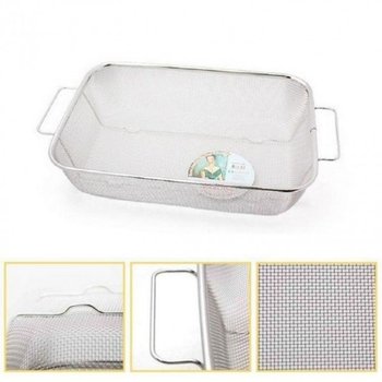양수 CYQJ3990 스텐 사각채반(약42.5x30.5xH11cm) 손잡이