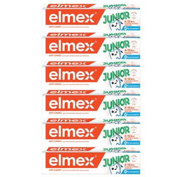 [해외] 독일직구 elmex 엘맥스 주니어(어린이) 치약 6~12세 75ml 6개