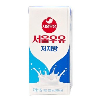 [서울우유 ]서울우유 멸균우유 저지방흰우유 200ml 24입 2개 (44878834)
