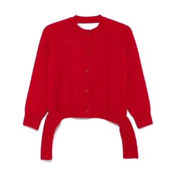 25 FW 시몬 로샤 오픈 백 가디건 LMK70660RED TP438754057