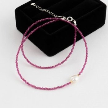 [VY] 여자 퍼플 담수진주 목걸이_A31088_18435278_588847