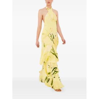 26 SS Cara Cara 릴리안 아메티스트 러플 플로럴 프린트 드레스 1544LLL TP4