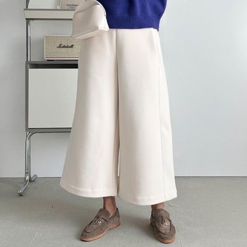 H스타일(PT)속기모토비통바지 겨울 여성 기모 밴딩팬츠 와이드팬츠 통바지 슬랙스