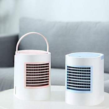 냉풍기 QM98WW83 미니 캐주얼 수냉식 선풍기 필수템 LED 써큘레