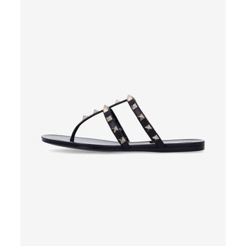 VALENTINO 발렌티노 락스터드 PVC 슬라이드 - 블랙 6W2S0T84PVS0NO 2865529